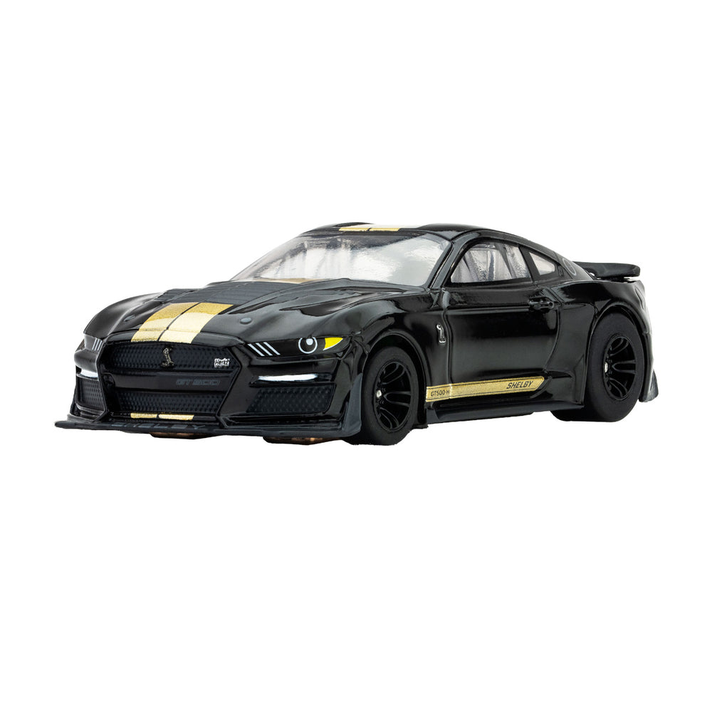 AFX Racing 2022 Shelby Mustang GT500H Black/Gold — HO Slot Car