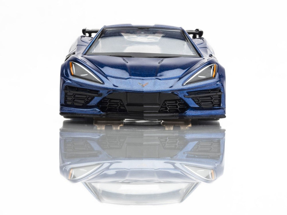 AFX Racing Corvette C8 Riptide Blue Metallic Slot Car — HO Slot Car