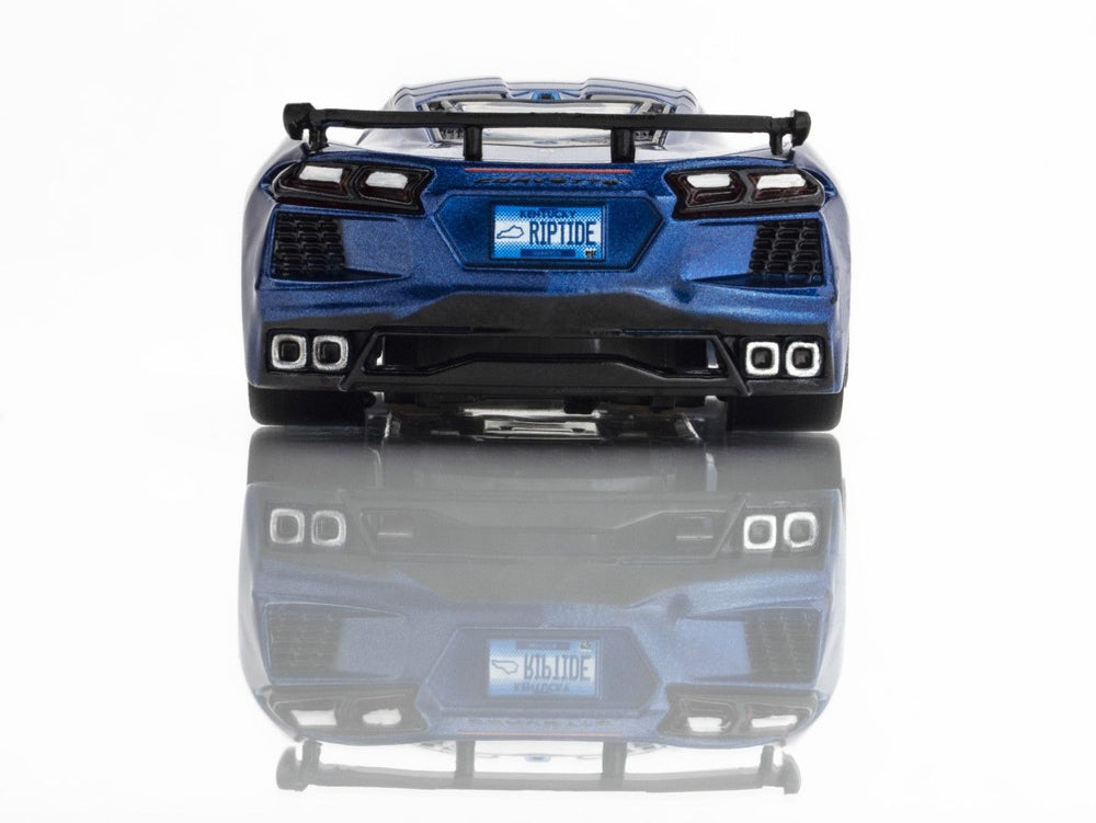 AFX Racing Corvette C8 Riptide Blue Metallic Slot Car — HO Slot Car