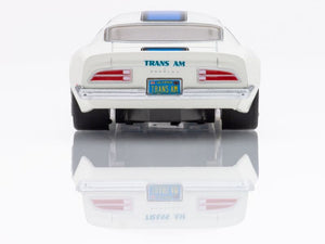 1970 Firebird TransAm, White/ Blue, HO Scale Slot Car