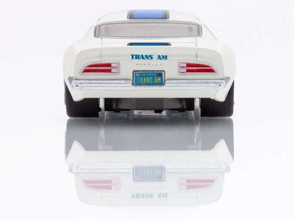 1970 Firebird TransAm, White/ Blue, HO Scale Slot Car