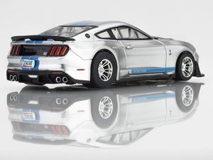 2022 Mustang GT500KR, Silver/ Blue HO Scale Slot Car