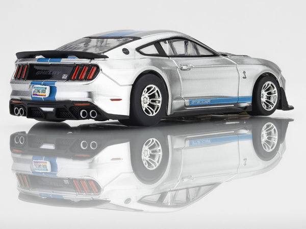2022 Mustang GT500KR, Silver/ Blue HO Scale Slot Car
