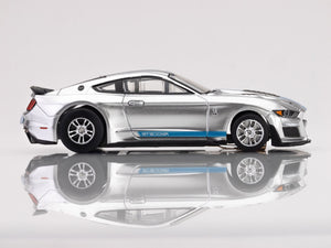 2022 Mustang GT500KR, Silver/ Blue HO Scale Slot Car