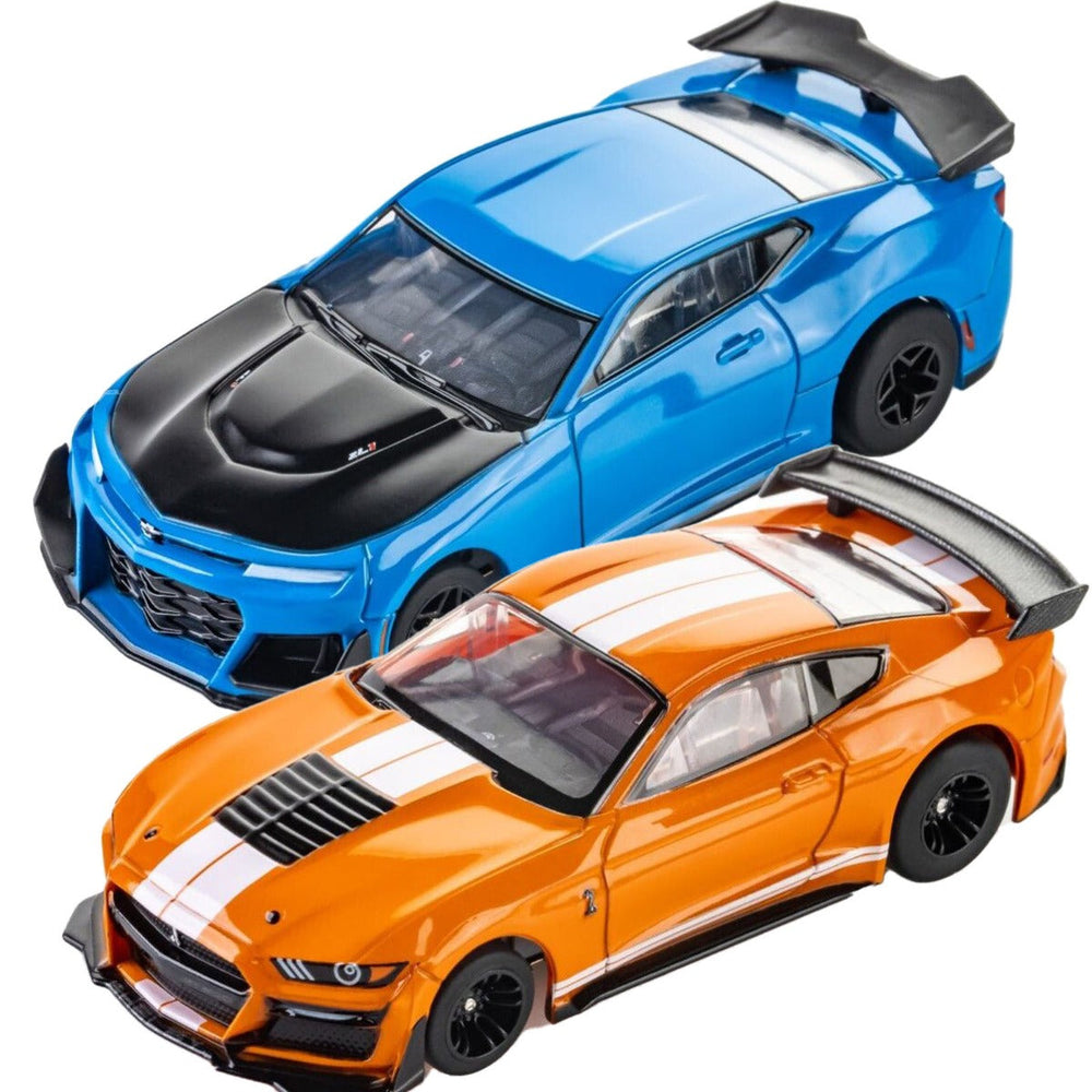 AFX 2021 Ford Mustang GT500 & Chevy Camaro ZL1 HO Slot Car 22069 22079