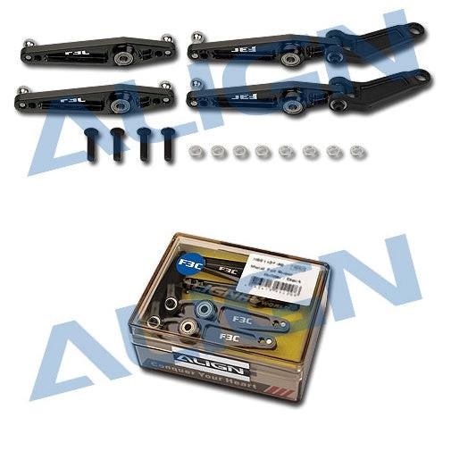 PowerHobby Align H70002QA T-Rex 700 F3C Metal Control Lever Set (Black)