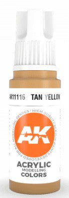 Black Forest® Hobby Supply Co AK Interactive 11116 Tan Yellow 3G Acrylic Paint 17ml Bottle — Glues, Paints, Tools > AK