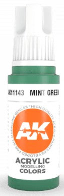 Black Forest® Hobby Supply Co AK Interactive 11143 Mint Green 3G Acrylic Paint 17ml Bottle — Glues, Paints, Tools > AK
