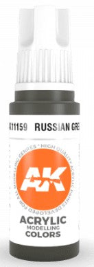 Black Forest® Hobby Supply Co AK Interactive 11159 Russian Green 3G Acrylic Paint 17ml Bottle — Glues, Paints, Tools > AK