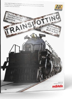 Black Forest® Hobby Supply Co AK Interactive 696 Trainspotting: Trainwrecks, Locomotives & Wagons Book (D) — Glues, Paints,