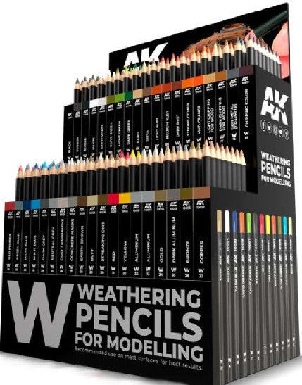 Black Forest® Hobby Supply Co AK Interactive 81000 Weathering Pencils Deal (5 each 37 colors) to be ordered w/81000R Rack —