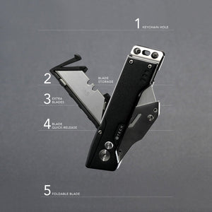 ATECH EDC Utility Knife with Blade Storage