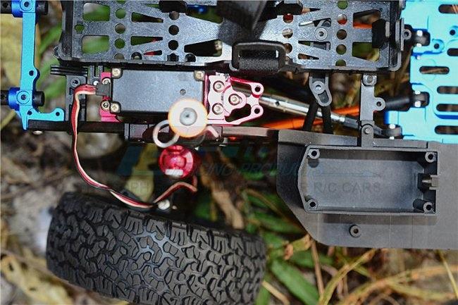 GPM SCX2024-GUNSILVER ALUMINUM SERVO MOUNT AXIAL SCX10