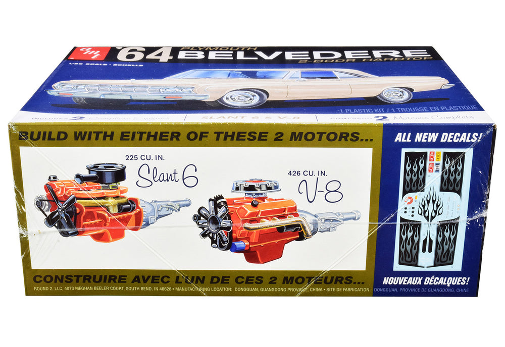 AMT - Skill 2 Model Kit 1964 Plymouth Belvedere Coupe Hardtop 1/25 Scale Model — Plastic model kit