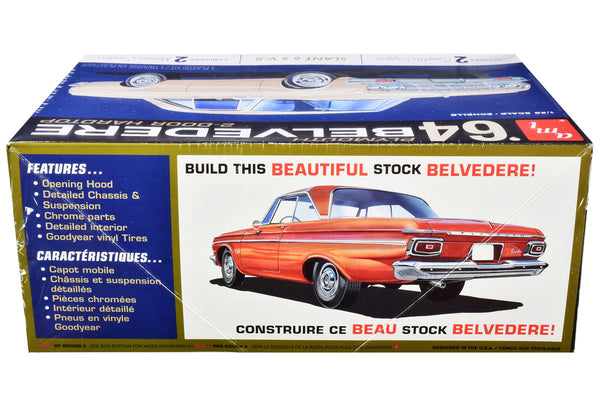 AMT - Skill 2 Model Kit 1964 Plymouth Belvedere Coupe Hardtop 1/25 Scale Model — Plastic model kit