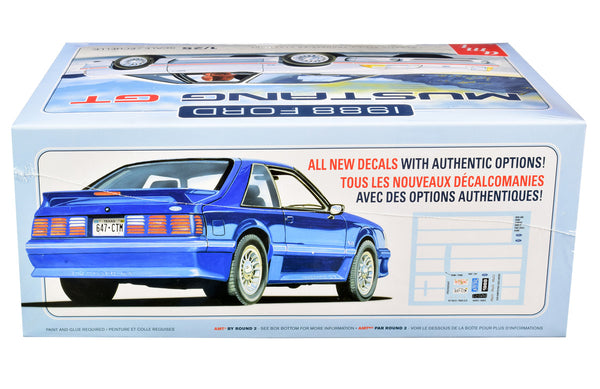 AMT - Skill 2 Model Kit 1988 Ford Mustang GT 1/25 Scale Model — Plastic model kit