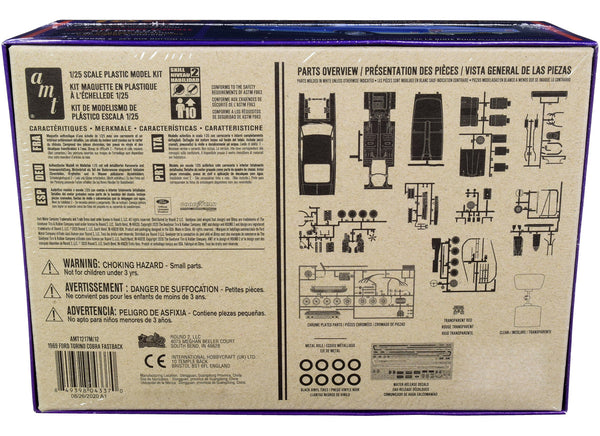AMT - Skill 2 Model Kit 1969 Ford Torino Cobra Fastback 3-in-1 Kit 1/25 Scale Model — Plastic model kit