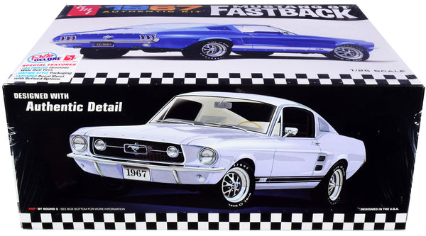 AMT - Skill 2 Model Kit 1967 Ford Mustang GT Fastback 1/25 Scale Model by AMT — Plastic model kit