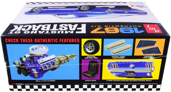 AMT - Skill 2 Model Kit 1967 Ford Mustang GT Fastback 1/25 Scale Model by AMT — Plastic model kit