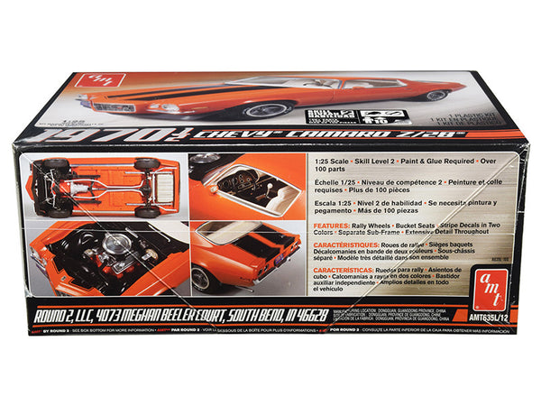 AMT - Skill 2 Model Kit 1970 1/2 Chevrolet Camaro Z/28 1/25 Scale Model — Plastic model kit