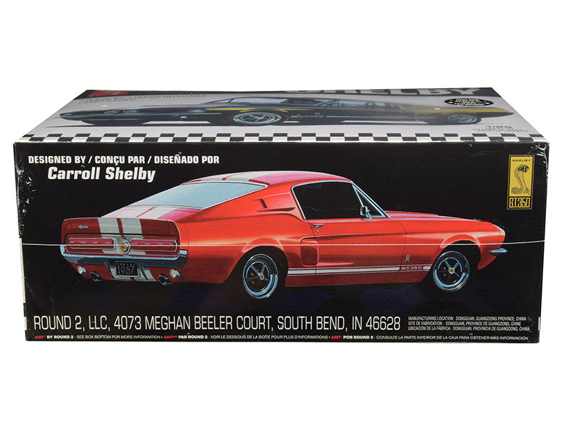 AMT - Skill 2 Model Kit 1967 Ford Mustang Shelby GT350 Black 1/25 Scale Model — Plastic model kit