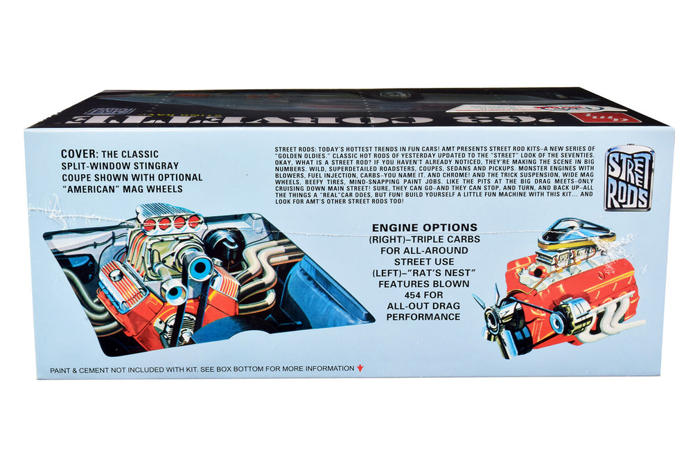 AMT - Skill 2 Model Kit 1963 Chevrolet Corvette Stingray 1/25 Scale Model — Plastic model kit