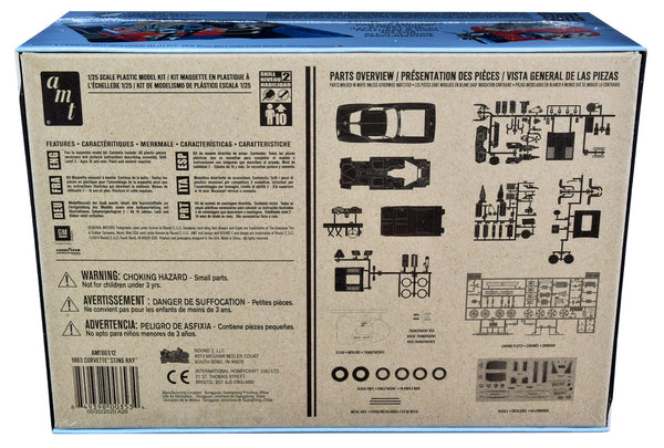 AMT - Skill 2 Model Kit 1963 Chevrolet Corvette Stingray 1/25 Scale Model — Plastic model kit