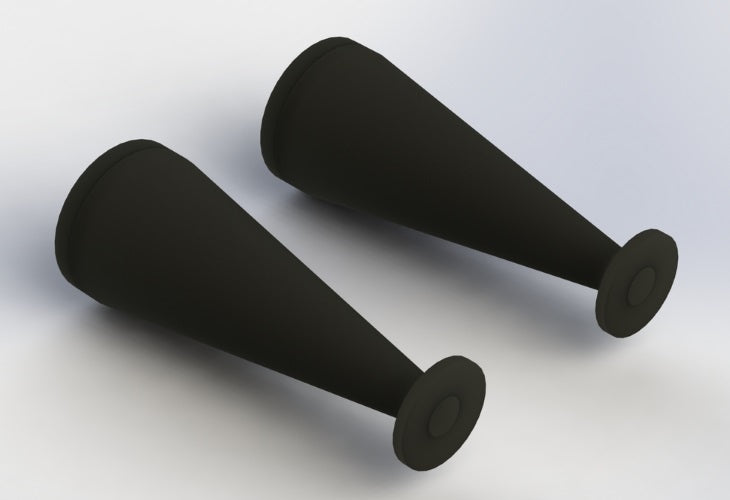 Arrma AR330342 Rubber Shock Boot 40MM Black (2) Nero 6S Nero Fazon Nero Big Rock