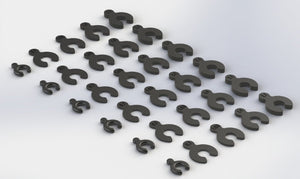 Arrma AR330366 Composite Spacer Set Nero 6S Nero Fazon Nero Big Rock