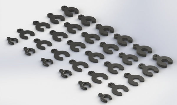 Arrma AR330366 Composite Spacer Set Nero 6S Nero Fazon Nero Big Rock