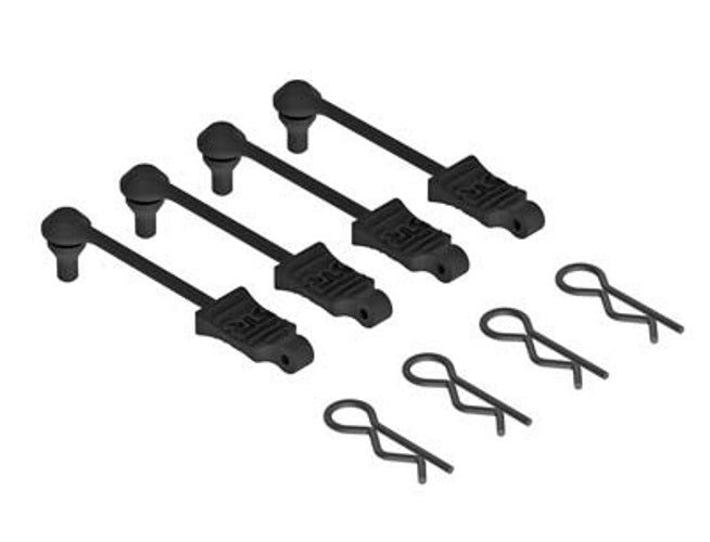 Arrma AR390165 Body Clip Retainer 1/10 Scale Black (4) Granite Fury Senton SC