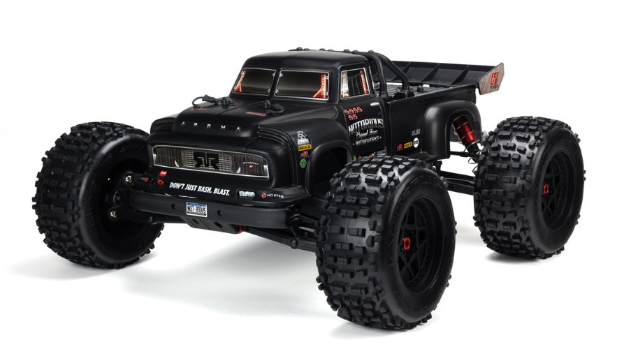 Arrma AR406147 Notorious 6S BLX Painted Decaled Trimmed Body Black Real Steel
