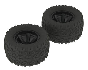 Arrma AR550014 Dboots Copperhead MT Tire Set Glued Black Granite Fury Mojave