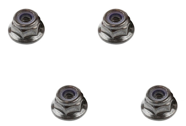 Arrma AR708001 Flange Lock Nuts 4mm Raider ADX-10 Vortex Granite Fury Nero