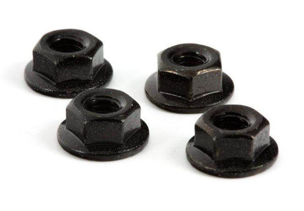PowerHobby Arrma Serated Wheel Nut M4 Black Granite Voltage Fazon Voltage Raider Fury ADX10 — Granite Parts