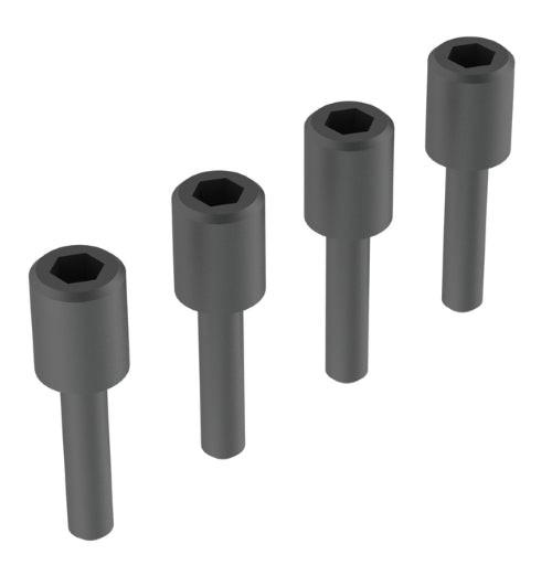 PowerHobby Arrma AR713017 Screw Shaft M4x2x13mm (4pieces) Fury