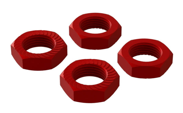Arrma ARA310906 Aluminum Wheel Nut 17mm Red (4Pieces) Typhon