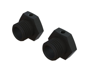 Arrma ARA311067 Aluminum Wheel Hex 17mm 14.6mm Thick Black (2)