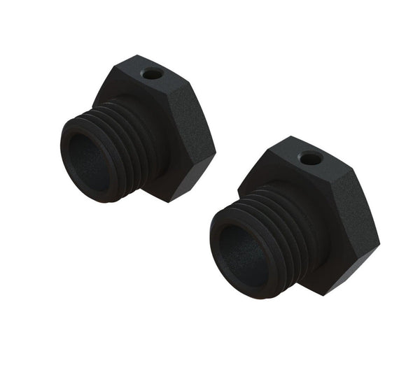 Arrma ARA311067 Aluminum Wheel Hex 17mm 14.6mm Thick Black (2)