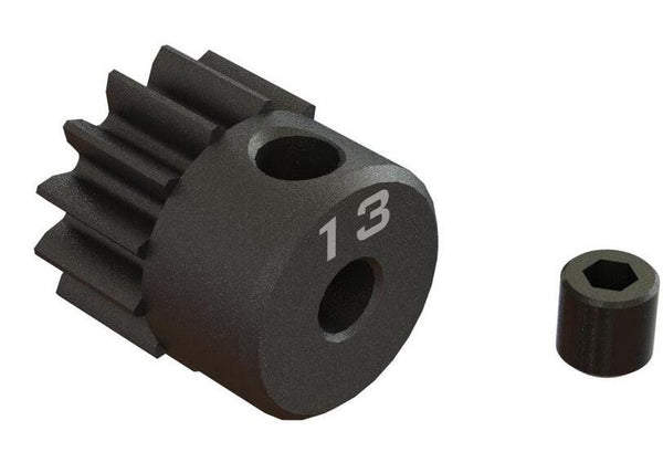 PowerHobby Arrma ARA311075 13T 0.8Mod 1/8" Bore CNC Steel Pinion Gear — 0.8 Pinion