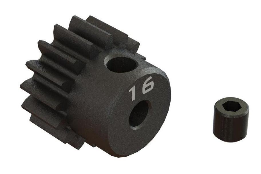 PowerHobby Arrma ARA311078 16T 0.8Mod 1/8" Bore CNC Steel Pinion Gear — 0.8 Pinion