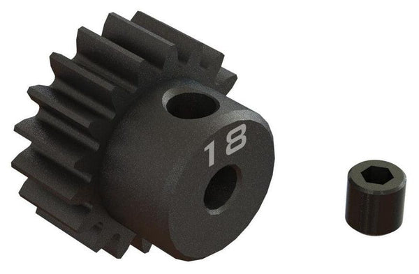 PowerHobby Arrma ARA311080 18T 0.8Mod 1/8" Bore CNC Steel Pinion Gear — 0.8 Pinion