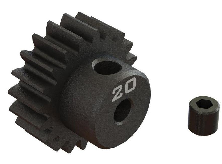 PowerHobby Arrma ARA311082 20T 0.8Mod 1/8" Bore CNC Steel Pinion Gear — 0.8 Pinion