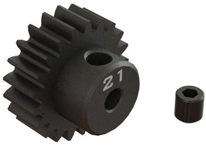 PowerHobby Arrma ARA311083 21T 0.8Mod 1/8" Bore CNC Steel Pinion Gear — 0.8 Pinion