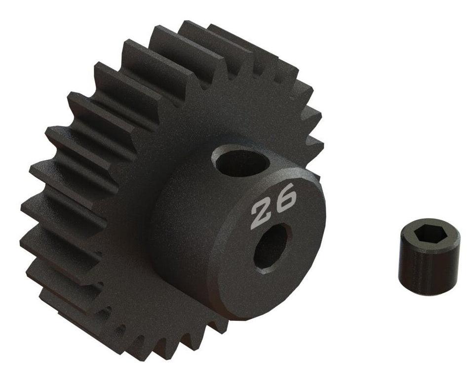 PowerHobby Arrma ARA311088 26T 0.8Mod 1/8" Bore CNC Steel Pinion Gear — 0.8 Pinion