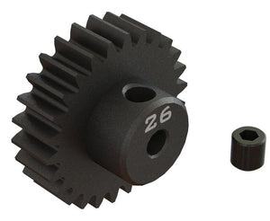 PowerHobby Arrma ARA311088 26T 0.8Mod 1/8" Bore CNC Steel Pinion Gear — 0.8 Pinion