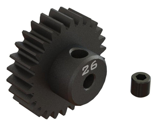 PowerHobby Arrma ARA311088 26T 0.8Mod 1/8" Bore CNC Steel Pinion Gear — 0.8 Pinion