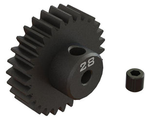 PowerHobby Arrma ARA311090 28T 0.8Mod 1/8" Bore CNC Steel Pinion Gear — 0.8 Pinion