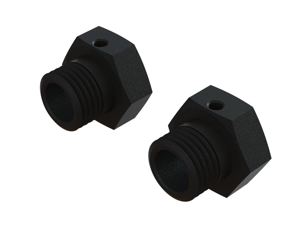 Arrma ARA311117 Aluminum Wheel Hex 17mm 16.5mm Thick Black (2)