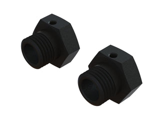 Arrma ARA311117 Aluminum Wheel Hex 17mm 16.5mm Thick Black (2)